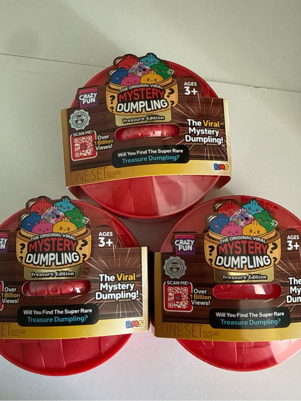 (3) CRAZY FUN RMS Mystery Dumpling Treasure Edition
